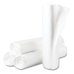 Inteplast Group High-Density Commercial Can Liner Value Pack, 45 gal, 14 mic, 40" x 46", Natural, Interleaved Roll, 25 Bags/Roll, 10 Rolls/CT (VALH4048N16)