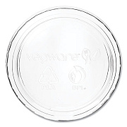 Portion Pot Lids, Fits Vegware 2 oz to 4 oz Portion Pots, Plastic, Clear, 2,000/Carton (CF736)