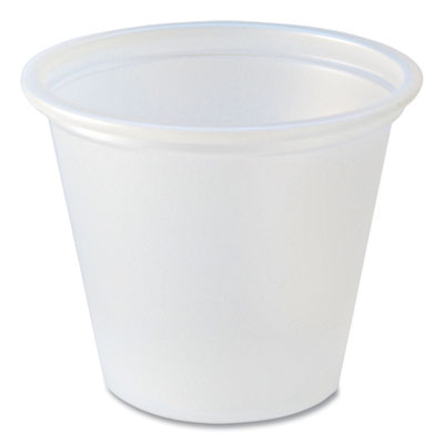 Fabri-Kal Portion Cups, 1 oz, Plastic, Translucent, 250/Sleeve, 10 Sleeves/Carton (PC100)
