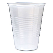 Fabri-Kal RK Ribbed Cold Drink Cups, 9 oz, Plastic, Clear, 100/Sleeve, 25 Sleeves/Carton (RK9)