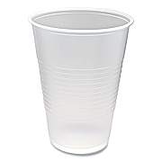 Fabri-Kal RK Ribbed Cold Drink Cups, 10 oz, Plastic, Clear, 100/Sleeve, 25 Sleeves/Carton (RK10)