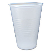 Fabri-Kal RK Ribbed Cold Drink Cups, 14 oz, Plastic, Clear, 50/Sleeve, 20 Sleeves/Carton (RK14)