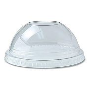 Fabri-Kal Kal-Clear/Nexclear Drink Cup Lids, Dome Lid with 1" Hole, Fits 12 oz to 20 oz Cold Cups, Plastic, Clear, 1,000/Carton (DLKC1220)
