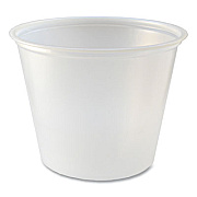 Fabri-Kal Portion Cups, 5.5 oz, Plastic, Translucent, 125/Sleeve, 20 Sleeve/Carton (PC550)