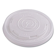 Eco-Products World Art PLA-Laminated Soup Container Lids, Fits 8 oz, Translucent, Plastic, 50/Pack, 20 Packs/Carton (EPECOLIDSPS)