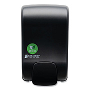 San Jamar ecoLogic Rely Manual Foam Soap and Sanitizer Dispenser, 900 mL, 5,5 x 4,5 x 9.25, Black (SF900REBK)