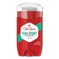 Old Spice High Endurance Anti-Perspirant and Deodorant, Pure Sport Scent, 2.25 oz Stick, 12/Carton (03950)
