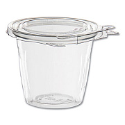 Dart SafeSeal Tamper-Resistant, Tamper Evident Bowls, Flat Lid, 12 oz, 4.36 x 8.84 x 3.51, Clear, Plastic, 256/Carton (SC12F)