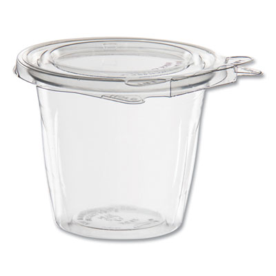 Dart SafeSeal Tamper-Resistant, Tamper Evident Bowls, Flat Lid, 12 oz, 4.36 x 8.84 x 3.51, Clear, Plastic, 256/Carton (SC12F)