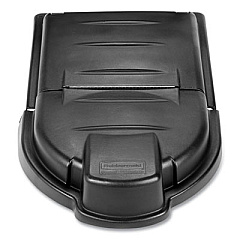 Rubbermaid Commercial Mega BRUTE Mobile Container Lid, 30 x 49.5, Black (FG9W7200BLA)