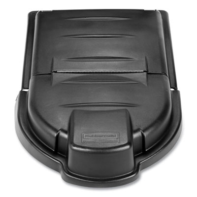 Rubbermaid Commercial Mega BRUTE Mobile Container Lid, 30 x 49.5, Black (FG9W7200BLA)