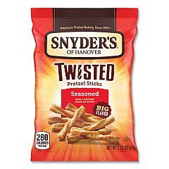 Snyder's Pretzels, Seasoned, 2.25 oz Bag, 36/Carton (14750)