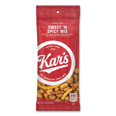 Kar's Trail Mix, Sweet 'N Spicy Mix, 1.75 oz Packet, 24/Box (SN08384)