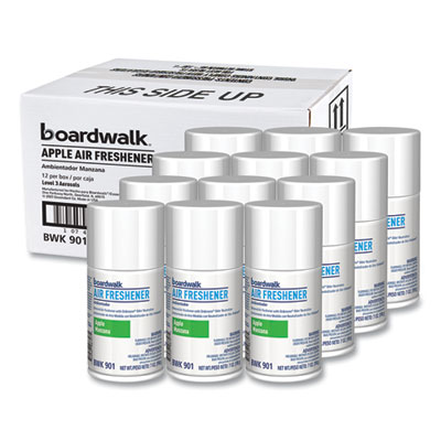 Boardwalk Metered Air Freshener Refill, Apple Harvest Scent, 7 oz Aerosol Spray, 12/Carton (901)