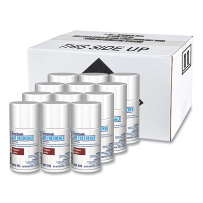 Boardwalk Metered Air Freshener Refill, Cinnamon Sunset Scent, 7 oz Aerosol Spray, 12/Carton (903)