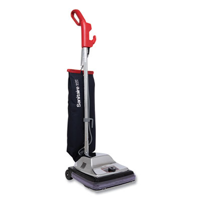 Sanitaire TRADITION QuietClean Upright Vacuum SC889A, 12" Cleaning Path, Gray/Red/Black (SC889D)