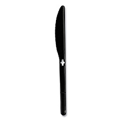 Knife WeGo Polystyrene Utensils, Knife, Plastic, Black, 1,000/Carton (54101102)