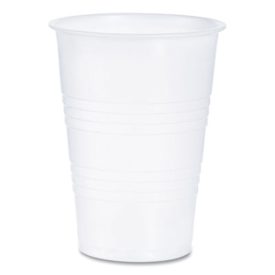 Dart High-Impact Polystyrene Cold Cups, 10 oz, Plastic, Translucent, 100/Sleeve, 25 Sleeves/Carton (Y10)