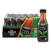 Lipton Pure Leaf Unsweetened Iced Black Tea, 16.9 oz Bottle, 18/Carton (22002027)