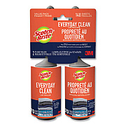 Scotch-Brite Everyday Clean Lint Roller, 70 Sheets/Roll, 2/Pack (836RS70TP)