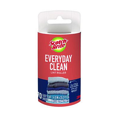 Scotch-Brite Lint Roller Refill Roll, 70 Sheets/Roll (836RFS70)