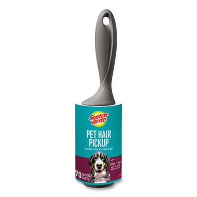 Scotch-Brite Pet Hair Pickup Lint Roller, 70 Sheets/Roll (839RS70)