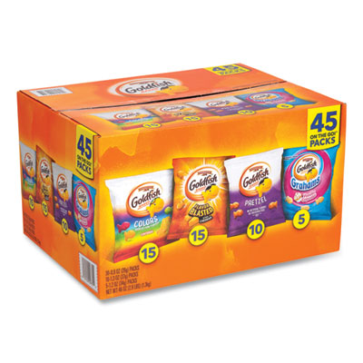Pepperidge Farm Goldfish Sweet and Savory Variety Pack, Assorted Flavors, 45/Carton (22002172)