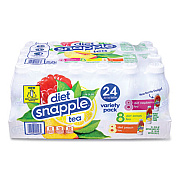 diet Snapple Ice Tea Variety Pack, Assorted Flavors, 20 oz Bottle, 24/Carton (22002043)