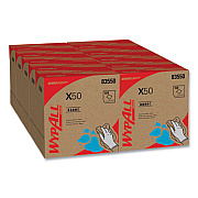 WypAll X50 Cloths, POP-UP Box, 12.5 x 9.1, White, 168/Box, 10 Boxes/Carton (83550)