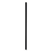 Boardwalk Wrapped Jumbo Straws, 7.75", Polypropylene, Black, 250/Pack, 50 Packs/Carton (JSTW775B)