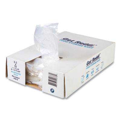 Inteplast Group Silverware Bags, 3.5" x 1.5" x 10", Clear, 2,000/Carton (PB10)