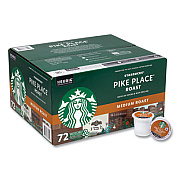 Starbucks Pike Place Coffee K-Cups, Pike Place Roast, 72/Carton (22002158)