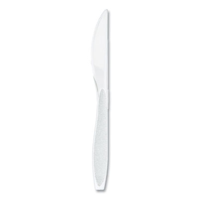SOLO Impress Heavyweight Full-Length Polystyrene Cutlery, Knife, Plastic, White, 100/Box, 10 Boxes/Carton (HSWKX0007)