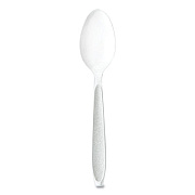 SOLO Impress Heavyweight Full-Length Polystyrene Cutlery, Spoon, Plastic, White, 100/Box, 10 Boxes/Carton (HSWTX0007)