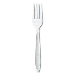 SOLO Impress Heavyweight Full-Length Polystyrene Cutlery, Fork, Plastic, White, 100/Box, 10 Boxes/Carton (HSWFX0007)