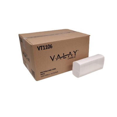 Morcon Tissue Valay Multi-Fold Towels, 1-Ply, 9.05 x 9.25, White, 250/Pack, 16 Packs/Carton (VT1106)