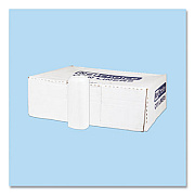 Inteplast Group High-Density Commercial Can Liners, 45 gal, 12 mic, 40" x 48", Clear, Interleaved Roll, 25 Bags/Roll, 10 Rolls/Carton (S404812N)