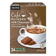 Caf Escapes Cafe Escapes Milk Chocolate Hot Cocoa K-Cups, 24/Box (6801)