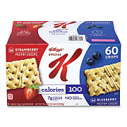 Kellogg's Special K Pastry Crisps, (36) Strawberry; (24) Blueberry, 0.88 oz, 2/Pouch, 30 Pouches/Carton (22001007)