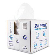 Inteplast Group Food and Utility Bags, 2 gal, 8" x 4" x 18", Clear, 1,000/Carton (PB080418XH)