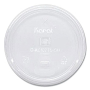 Karat PET Lids, Strawless Sipper, Fits 32 oz Cold Cups, Plastic, Clear, 1,000/Carton (CKC107TSSH)