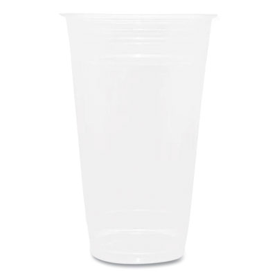 Karat PET Plastic Cups, 24 oz, Clear, 600/Carton (CKC24)