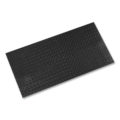 Crown Tuff-Spun Foot-Lover Diamond Surface Mat, Rectangular, Black Diamond Embossed Surface, 36" x 60" (FL3660KD)