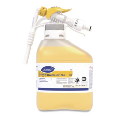 Diversey Suma Break-Up Plus Solvent Free Cleaner Degreaser, Surfactant Scent, 5 L Bottle (101107413)