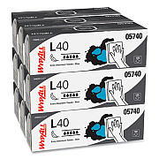 WypAll L40 Towels, POP-UP Box, 9.8 x 16.4, Blue, 100/Box, 9 Boxes/Carton (05740)