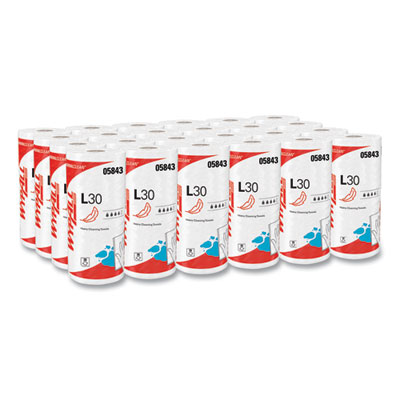 WypAll L30 Towels, 11 x 10.4, White, 70 Sheets/Roll (05843CT)