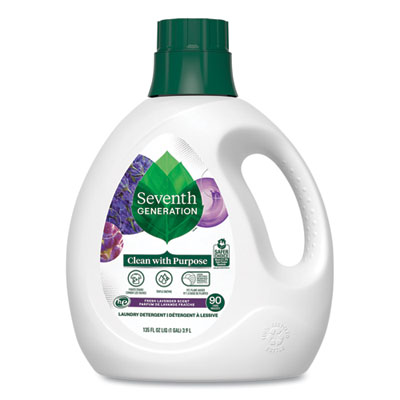 Seventh Generation Natural Liquid Laundry Detergent, Fresh Lavender Scent, 135 oz Bottle (45064)