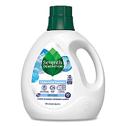 Seventh Generation Natural Liquid Laundry Detergent, Fragrance Free, 135 oz Bottle (45065)