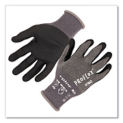 ergodyne ProFlex 7043 ANSI A4 Nitrile Coated CR Gloves, EN388: 4X42D, 9" Long, Large, Gray, 12 Pairs (10514)