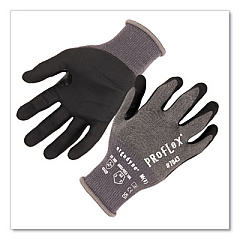 ergodyne ProFlex 7043 ANSI A4 Nitrile Coated CR Gloves, EN388: 4X42D, 9" Long, Large, Gray, 12 Pairs (10514)